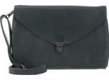 Harold's Pelle Borsa A Tracolla Pochette Fold Handbag Clutch Green Verde Scuro