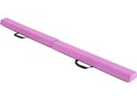 Costway 210 Cm Di Lunghezza, Trave Di Equilibrio Pieghevole, Trave Da Ginnastica Con Base In Schiuma, Rivestimento In Pelle Scamosciata Rimovibile E Lato Inferiore Antiscivolo Viola