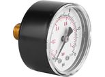Manometro 50Mm Quadrante 1/4 Bspt Connessione Posteriore Per Aria Acqua Olio Gas (0-15PSI 0-1Bar)