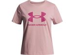 Under Armour Ua Big Logo Ss - Rosa Tormalina, Taglia:Xl