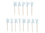 Candele Di Compleanno Happy Birthday 2,5 Cm Blu