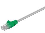 Goobay 68866 Cavo Patch Crossover Cat 5E, U/Utp, Grigio-Verde, 3 M - Miscela Di Rame Cca