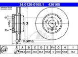 Ate Disco Freno Articolo: 24.0126-0165.1