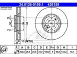 Ate Disco Freno Articolo: 24.0126-0159.1