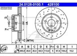 Ate Disco Freno Articolo: 24.0128-0100.1