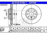 Ate Disco Freno Articolo: 24.0124-0166.1