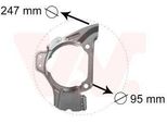 Van Wezel 1754372 - Oe 46535101 Piastra Di Ancoraggio, Asse Anteriore Destro Per 155 (167), 145 (930), 146 (930), Punto, Tipo, Brava, Bravo, Marea
