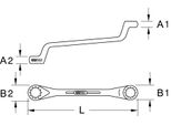 Ks Tools Acciaio Inox Chiave A Doppio Anello A Gomito 8X9 Mm - 964.1103