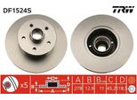 2X Disco Freno Trw DF1524S Per Vw Transporter Iii Bus 118 7Mm 278Mm