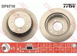 2X Trw Disco Freno DF6710 Per Ssangyong Rodius Ii Rodius Stavic Suv 71Mm 307Mm