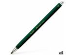 5X Matita Faber-Castell 139406 Tk® 9400 Senza Clip 3,15 Mm 6B Verde Scuro