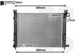 Van Wezel 15002007 - Oe 214100055R Radiatore, Raffreddamento Motore Per Lodgy, Logan, Sandero, Dokker, Duster, Captur I (H5, J5), Clio Iv