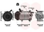 Van Wezel 8200K323 - Oe 97701 4P001 Compressore Aria Condizionata Per I20 (Pb)