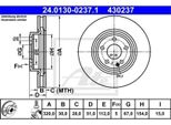 2X Disco Freno Ate 24.0130-0237.1 Per MERCEDES-BENZ Classe A (W176)