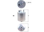 Mahle Kl 639D - Filtro Carburante Oe 7701069023 Per Kangoo (Kw), Kangoo (Fw), Laguna Iii, Twingo Ii (CN0)