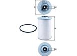 Filtro Carburante Mahle Kx 44D Adatto Per MERCEDES-BENZ Hpn (Longnose) Cartuccia Filtrante