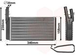 Van Wezel 73006074 Scambiatore Di Calore Riscaldamento Interno Radiatore Per Alfa Romeo 166 (936) Per Lancia Kappa (838A)