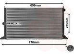 Van Wezel 58002134 Radiatore Acqua Radiatore Motore Per Vw Sharan (7M8, 7M9, 7M6) Per Ford Galaxy (Wgr) Per Seat Alhambra (7V8, 7V9)