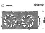 Van Wezel 5874748 - Ventola Radiatore Oe 701121206C Per T4