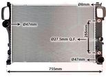 Van Wezel 30002447 - Oe 2215000003 Radiatore, Raffreddamento Motore Per Classe S (W221), Classe S (C216)