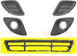 Van Wezel Griglia Di Ventilazione Griglia Paraurti Per Kia Cee'd Hatchback (Ed)