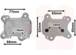 Van Wezel 37003581 - Radiatore Olio Oe 0650616 Per Astra G, Combo, Combo Tour, Corsa C (X01)