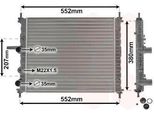 Van Wezel 17002182 - Oe 46420484 Radiatore, Raffreddamento Motore Per Marea, Bravo, Brava
