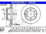 2X Disco Freno Ate 24.0125-0192.1 67 3Mm 170 0Mm 297 0Mm