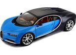 Bburago 18-11040 - Modellino Auto - Bugatti Chiron (Nero-Blu, Scala 1:18)