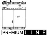 Mahle Cr 1045 000P - Oe 21400 MB40A Radiatore, Raffreddamento Motore Per Xsara, City Iv, Avensis (T22)