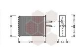 Van Wezel 17006193 - Oe 5893932 Scambiatore Di Calore, Riscaldatore Per Barchetta, Punto