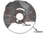 Van Wezel 0646371 - Oe 3411 6750 129 Piastra Di Ancoraggio, Asse Anteriore Sinistro Per Z4 (E85), Serie 3 (E46)