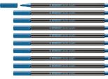 Stabilo Pen 68 Metallic Marcatore Medio Blu 1 Pz