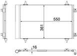 Mahle Ac 487 000S - Condensatore Aria Condizionata Oe 6455EN Con Essiccatore Per C8 (Ea, Eb), Jumpy (VF7), Scudo, Ulysse, 807 (Eb), Expert (Vf), Expert Tepee (VF3X)
