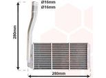 Van Wezel 02006177 Scambiatore Di Calore Riscaldamento Interno Radiatore Per Land Rover Freelander Suv (L314)