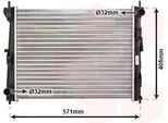 Van Wezel 13002235 - Oe 21410 AY600 Radiatore, Raffreddamento Motore Per Micra Iii (K12), Clio Iii, Modus (F/JP0)