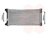 Van Wezel 17002210 Radiatore Acqua Radiatore Motore Per Fiat Punto (188) Idea (350) Per Lancia Musa (350)
