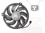 Van Wezel 4028748 - Ventola Radiatore Oe 1253C7 Per 206 Cc (2D), 206 (2A/C), 206 Sw (2E/K), 206+