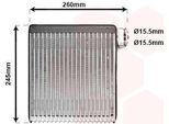 Van Wezel 2700V216 Evaporatore Aria Condizionata Evaporatore Aria Condizionata Per Mazda 6 Station Wagon (Gy) 6 Hatchback (Gg) 6 (Gg)