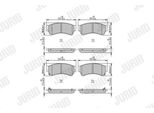 Set Di Pastiglie Freno Anteriori Jurid Per Mazda 6 Station Wagon (Gh) 572628J