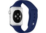 Imoshion Cinturino In Silicone Per Apple Watch Serie 1 - 11 / Se / Ultra (44/45/46/49 Mm) - Blu Scuro