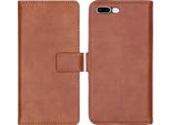 Imoshion Custodia Per Cellulare Per Apple Iphone 8 Plus/Apple Iphone 7 Plus - Custodia A Libro Flip - Marrone