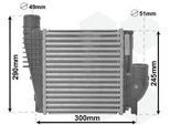 Van Wezel 40004385 Intercooler Llk Per Opel Grandland X (A18) Turbo Intercooler