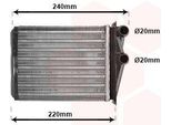 Van Wezel 43006380 Scambiatore Di Calore Riscaldamento Interno Radiatore Per Renault Trafic Ii Furgone (Fl) Trafic Ii Bus (Jl) Trafic Ii Pianale/Telaio (El)