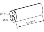 Dinex 47308 Silenziatore Centrale Silenziatore Per Solaria Urbino I Per Man L2000