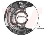 Van Wezel 5328372 - Oe 4778105010 Piastra Di Ancoraggio, Asse Anteriore Destro Per Carina E (T19)