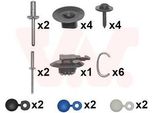 Van Wezel 4373793 - Oe 850108708S Kit Di Montaggio, Paraurti Per Clio Iv