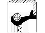 Corteco Anello Di Tenuta Differenziale Simmerring 20019176B Asse Motore Per Volvo FL12 Fpm (Gomma Fluorurata)