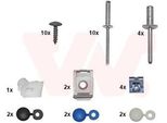 Van Wezel Kit Di Montaggio Paraurti 0969794 Anteriore Per Opel Zafira Life (K0)