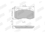 Set Di Pastiglie Freno Anteriori Jurid Per Renault Clio Iii Hatchback (BR0/1, CR0/1) 573253J